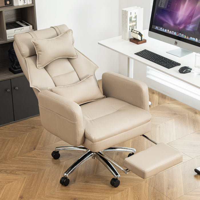 Le Roy Beige Swivel Ergonomic Office Chair
