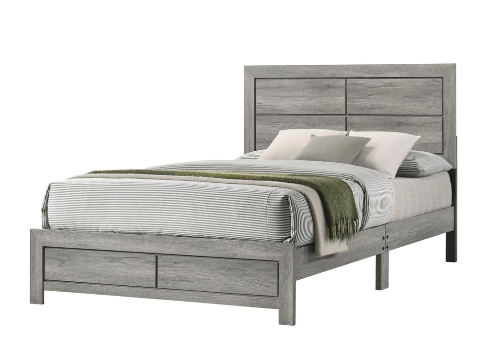 Hopkins - Full Bed 1 Box - Gray