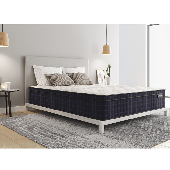 Diamond Nina Copper Cooling, supportive, good motion isolation Hybrid with luxurious Euro-Top 12.5' - Medium Feel (King), Greenguard Gold Certified, Made in the USA, White Label Ready