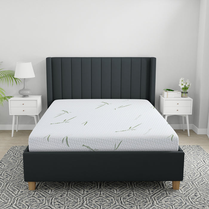8-Inch Dual Layer Memory Foam Mattress with Bamboo Infused Cover - Twin