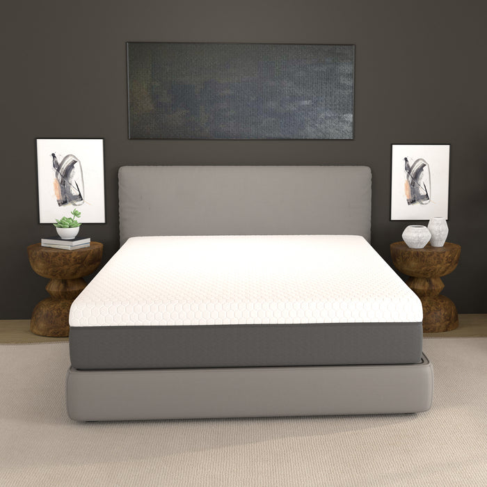 12' Zoned Comfort Regions with Cooling Cover, Gel Swirl Memory Foam and Air Grid Cal King