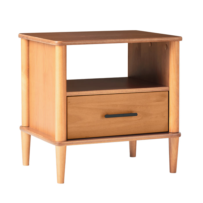 Luminar Solid Wood Spindle Nightstand by Walker Edison