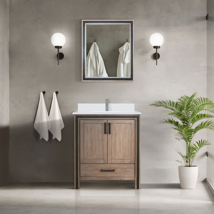 Rustic Barnwood Bath Vanity 30 in. W x 22 in. D, and 28 in. Mirror