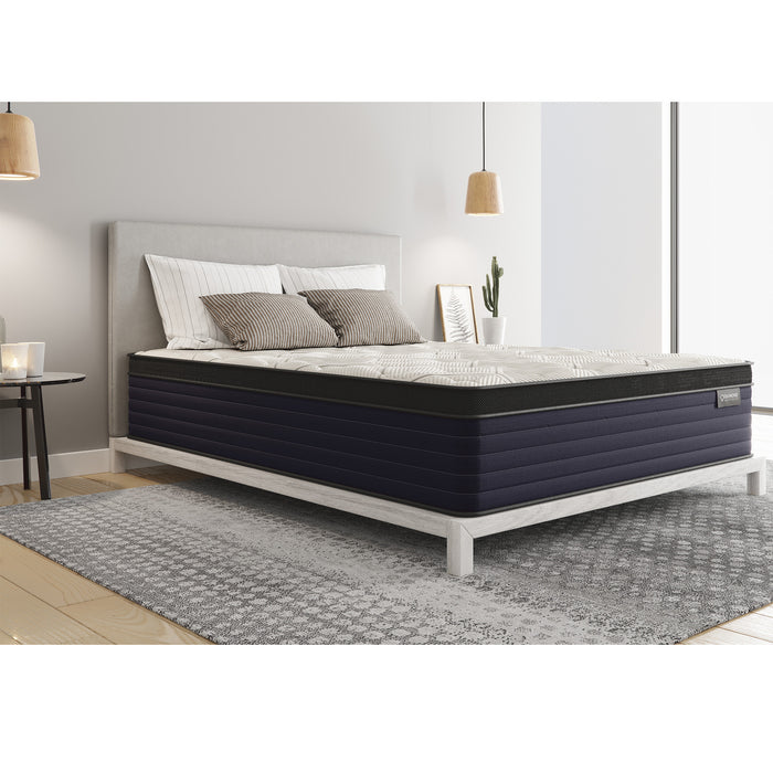 Diamond Cleo Cool Copper ulta supportive, pressure relief Memory Foam Hybrid with luxurious Euro-Top 14' - Firm Feel (Cal King), Greenguard Gold Certified, Made in the USA, White Label Ready
