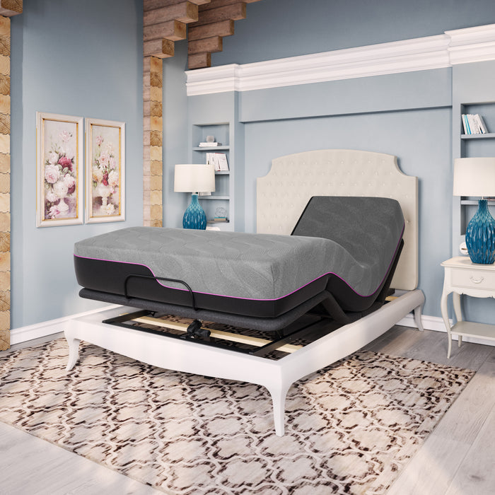 Renew 11 inch Flex Top Memory Foam Mattress and Adjustable Base Bundle, Queen Size