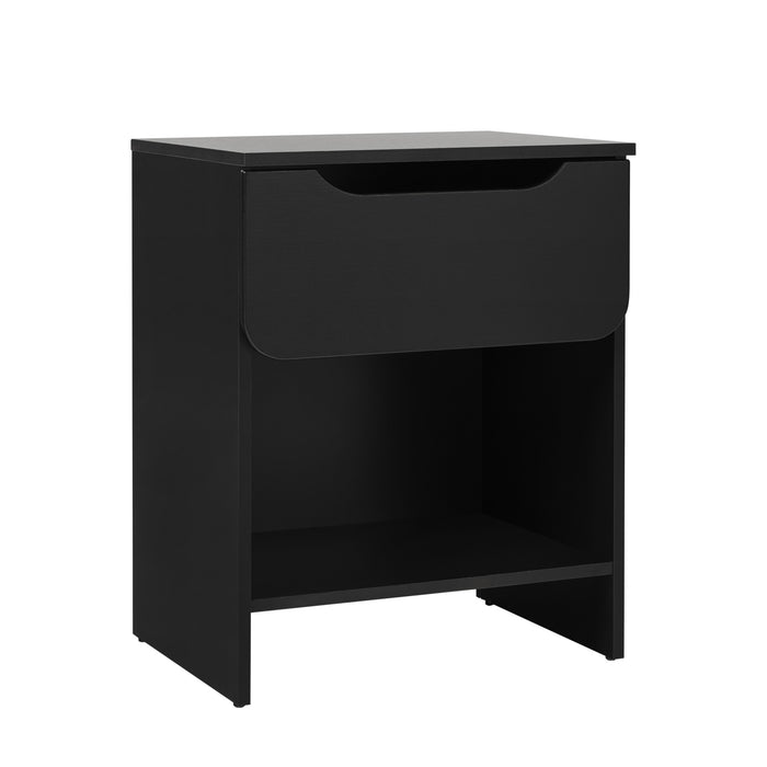 Minimalist 1-Drawer Nightstand with Cubby by Walker Edison