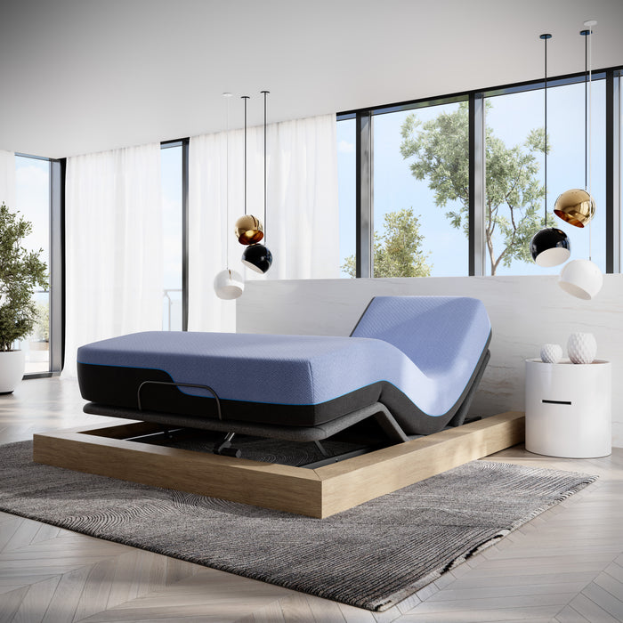 Refresh 12 inch Flex Top Memory Foam Hybrid Mattress and Adjustable Base Bundle, Queen Size