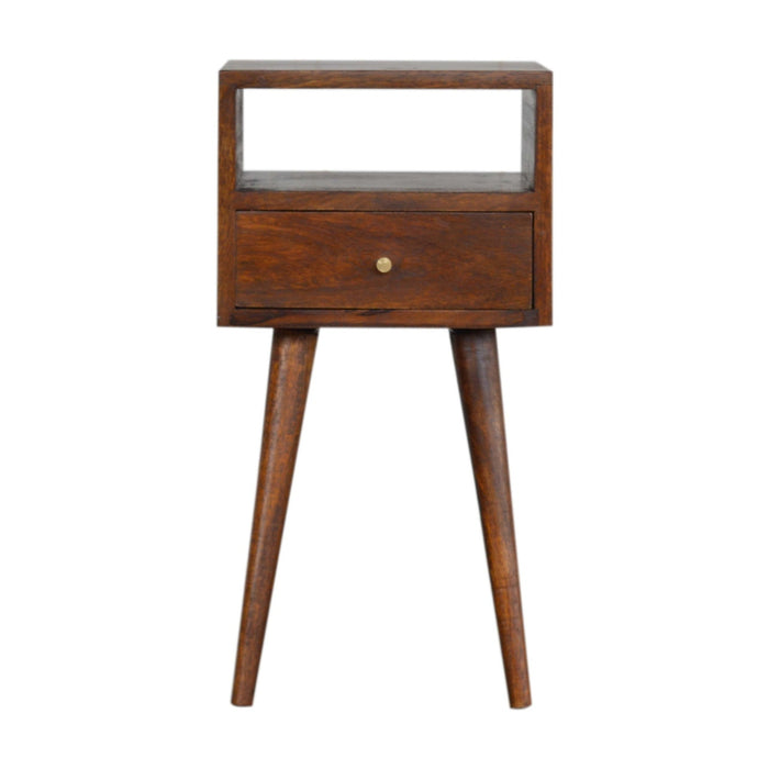 Solid Wood Mini Chestnut nightstand