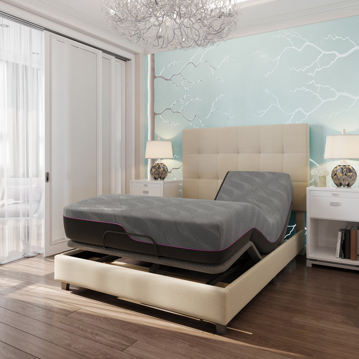 Renew 11 inch Flex Top Latex Foam Mattress and Adjustable Base Bundle, Queen Size