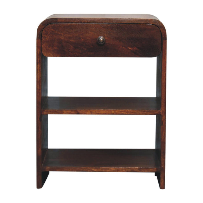Solid Wood Aspen Open Bedside