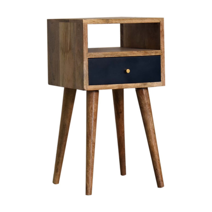 Mini Navy Blue Hand Painted Nightstand
